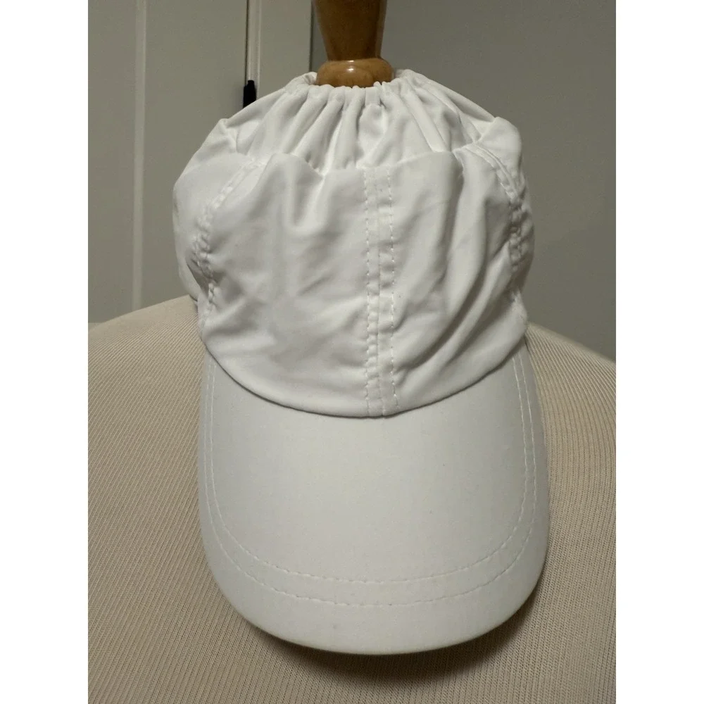Cappelli Sports One Size Baseball Hat NEW WITH TAG Ponytail‎ Bun White